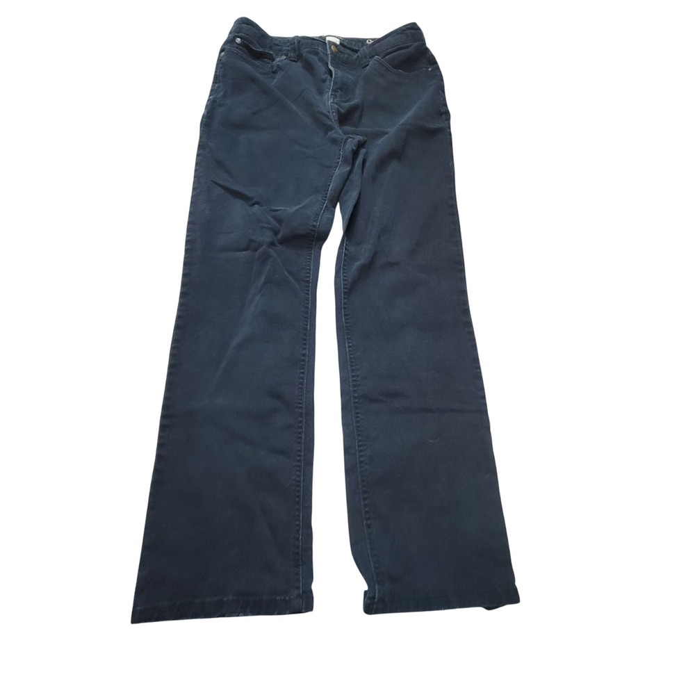 Croft & Barrow Womens Classic Fit Straight Leg Pants Navy Blue Size 10 Average